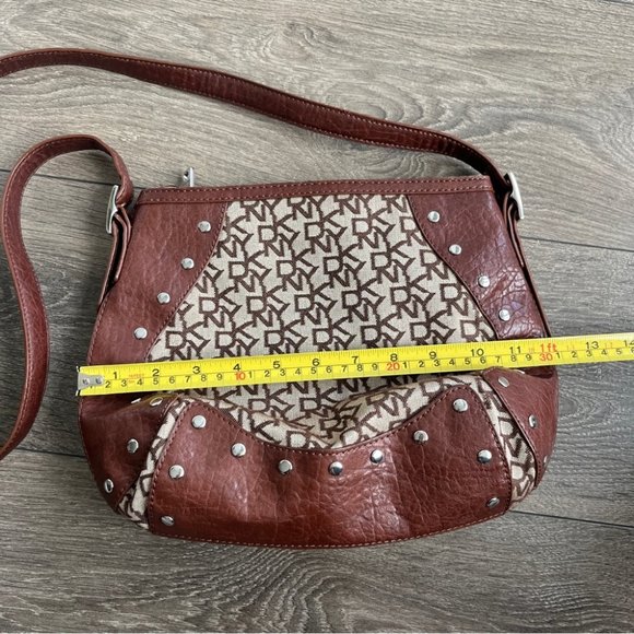 DKNY Print Stud Crossbody Bag - Picture 9 of 10